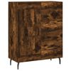 vidaXL Buffet haut Ch&ecirc;ne fum&eacute; 69,5x34x180 cm Bois d'ing&eacute;nierie