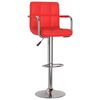 vidaXL Tabourets de bar lot de 2 rouge similicuir