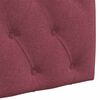 vidaXL T&ecirc;te de lit suspendue Bordeaux 130 x 55 x 7 cm tissu