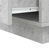 vidaXL Cabinet de chevet avec tiroir Gris b&eacute;ton 39 x 34,5 x 50 cm