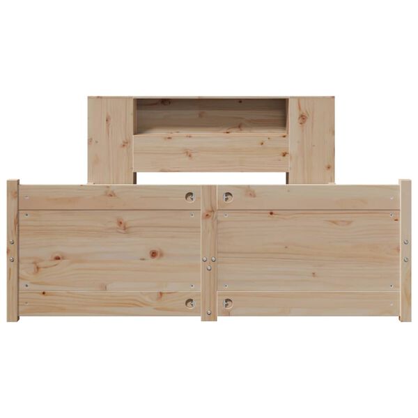 vidaXL Lit biblioth&egrave;que sans matelas 160x200 cm bois massif de pin