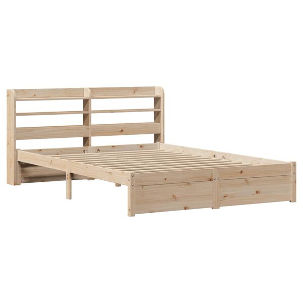 vidaXL Cadre de lit et t&ecirc;te de lit sans matelas 135x190 cm