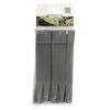 Nature Chevilles d'ancrage de jardin 10 pcs Gris Petit