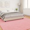 vidaXL Tapis en Fourrure Synth&eacute;tique de Lapin Olite Rose 200 x 200 cm