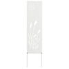 vidaXL &Eacute;cran de confidentialit&eacute; de jardin Fretwork Blanc 32 x 140 cm