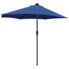vidaXL Parasol de jardin Azur 294 x 150 x 223 cm Polyester et Acier