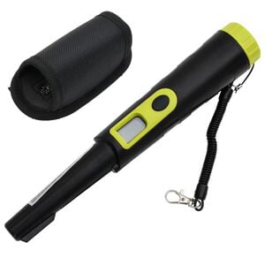 vidaXL D&eacute;tecteur de m&eacute;taux pinpointer avec &eacute;cran LCD noir et jaune