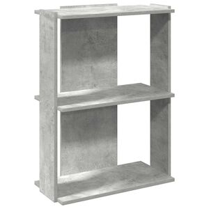 vidaXL Biblioth&egrave;que &agrave; 3 niveaux gris b&eacute;ton 60x30x80 cm bois ing&eacute;nierie