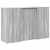 vidaXL Bureau de r&eacute;ception sonoma gris 155x50x103,5 cm bois ing&eacute;nierie
