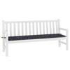 vidaXL Coussin de banc de jardin Noir 180 x 50 x 4 cm Tissu Oxford