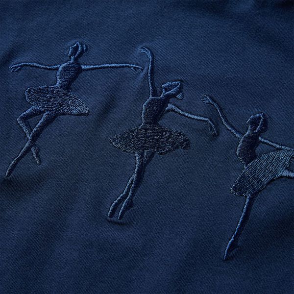 T-shirt enfants à manches longues bleu marine 92