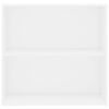 vidaXL Biblioth&egrave;que blanc 80x30x76,5 cm bois d'ing&eacute;nierie