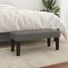 vidaXL Banc Gris 70x30x30 cm Similicuir
