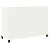 vidaXL Buffet blanc 100,5x39x72 cm acier