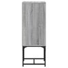 vidaXL Armoire lat&eacute;rale avec porte en verre sonoma gris 35x37x100 cm