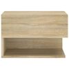 vidaXL Table de chevet murale Chêne sonoma