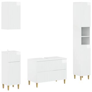 vidaXL Ensemble de 4 pi&egrave;ces d'armoires de salle de bain ARNHEM