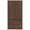 vidaXL Armoire Ch&ecirc;ne brun 79,5 x 49 x 156 cm Bois d&rsquo;ing&eacute;nierie