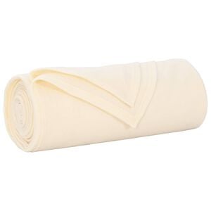 vidaXL plaid Cr&egrave;me 210 x 140 cm 0.41 kg Polaire