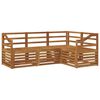 vidaXL Ensembles de canap&eacute;s 4 pcs Naturel Bois d'Acacia Massif