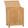 vidaXL Bac &agrave; linge 50x35x60 cm bois de teck massif