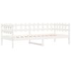 vidaXL Lit de jour sans matelas blanc 90x190 cm bois de pin massif