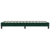 vidaXL Cadre de lit sans matelas vert fonc&eacute; 100x220 cm velours
