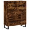 vidaXL Buffet haut Ch&ecirc;ne fum&eacute; 69,5x34x180 cm Bois d'ing&eacute;nierie