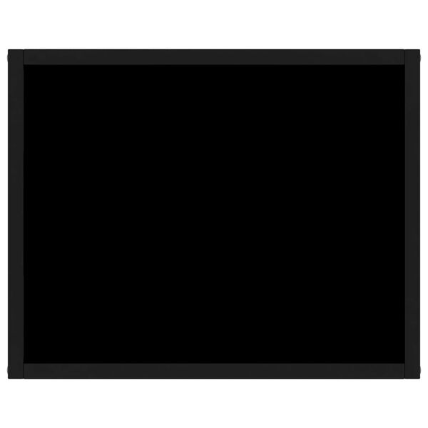 vidaXL Table console Noir 50x40x40 cm Verre tremp&eacute;