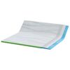 vidaXL Surmatelas Blanc et vert 200 x 200 cm Tissu Jacquard