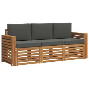 vidaXL Ensemble de canap&eacute;s d'ext&eacute;rieur 3 pc 3 place