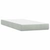 vidaXL Sommier &agrave; lattes de lit et matelas gris clair 90x210 cm velours