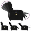 vidaXL Fauteuil de massage inclinable Noir Velours