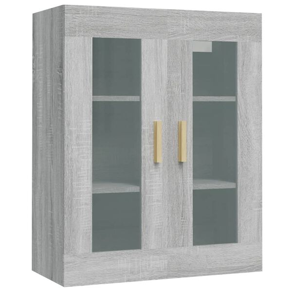 vidaXL Armoire murale suspendue Sonoma gris 69,5x34x90 cm