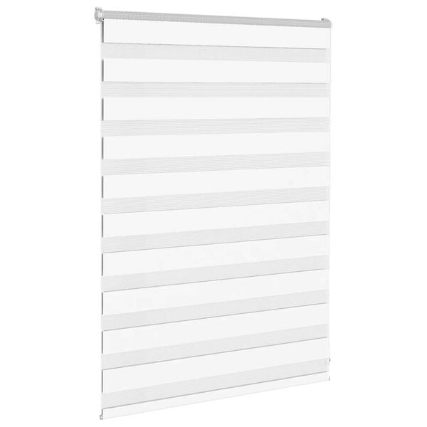 vidaXL Store z&egrave;bre blanc 110x100 cm largeur du tissu 105,9cm polyester
