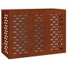 vidaXL Housse de climatiseur Rouill&eacute; 110 x 50 x 80 cm Acier patin&eacute;