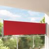 vidaXL Auvent lat&eacute;ral r&eacute;tractable de patio 100x300 cm Rouge