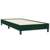 vidaXL Sommier &agrave; lattes de lit et matelas et LED vert fonc&eacute; 90x220 cm velours