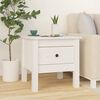 vidaXL Tables d'appoint 2 pcs Blanc 40x40x39 cm Bois massif de pin