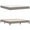 vidaXL Lit &agrave; ressorts avec matelas Taupe 180 x 200 cm tissu