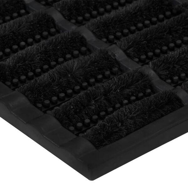 vidaXL Paillasson rectangulaire 40x60 cm caoutchouc et fibre de coco