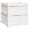 vidaXL Jardini&egrave;res 2 pcs blanc bois de pin massif