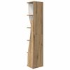 vidaXL Meuble d'angle Ch&ecirc;ne artisanal 27,5x27x140cm Bois d'ing&eacute;nierie
