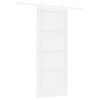vidaXL Porte coulissante 86 x 211 cm Bois d'ing&eacute;nierie Blanc