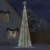 vidaXL Sapin de No&euml;l &agrave; LED avec piquets 1534 LED color&eacute;es 500 cm