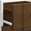 vidaXL Armoire de cuisine Lucca ch&ecirc;ne marron bois ing&eacute;nierie