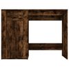 vidaXL Bureau Chêne fumé 100x49x75 cm Bois d'ingénierie