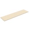 vidaXL Panneaux muraux 12 pcs Crème 60x15 cm Tissu 1,08 m²