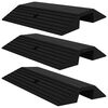 vidaXL Rampes de seuil de pont 3 pcs 49x40x8 cm Caoutchouc