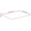 vidaXL Dessus de table 110x80x2,5 cm bord vivant bois massif manguier